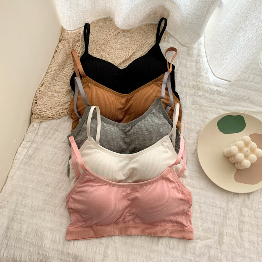 Áo Ngực Cotton Có Mút Bàn Tay Co Dãn Cài Sau SUNBRA 9188