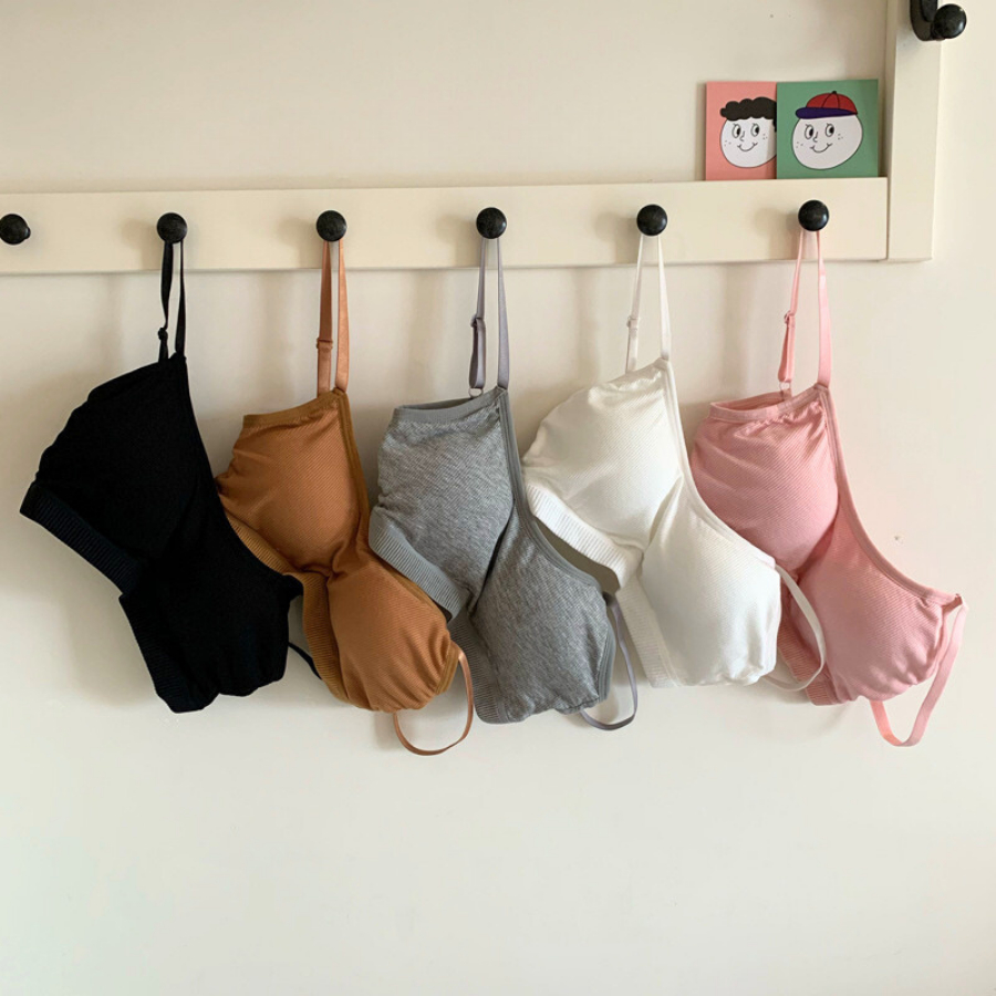 Áo Ngực Cotton Có Mút Bàn Tay Co Dãn Cài Sau SUNBRA 9188