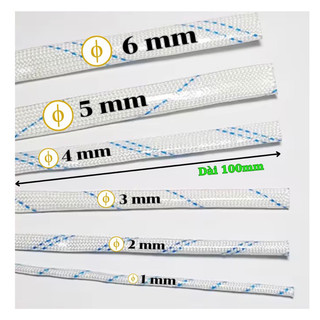 Combo 10 Ống gen cách điện sợi thủy tinh - linh kiện điện tử HCM