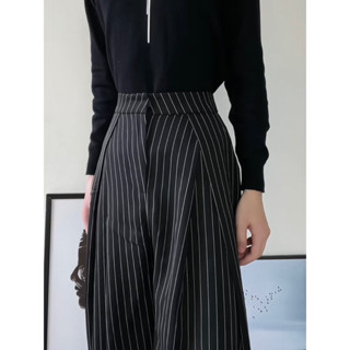 | HÌNH THẬT ĐỘC QUYỀN CUBEDLEMON | Quần ống siêu rộng ulzzang ly lệch phần lưng sọc