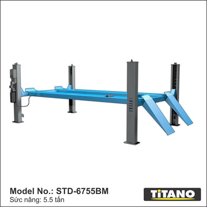 CẦU NÂNG Ô TÔ 4 TRỤ 5.5 TẤN STD-6755BM