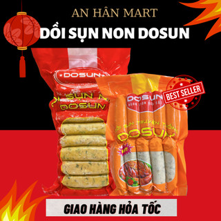 Dồi sụn non Dosun kèm sốt chấm, dồi sụn nướng/chiên, làm đồ nhậu gói 500g