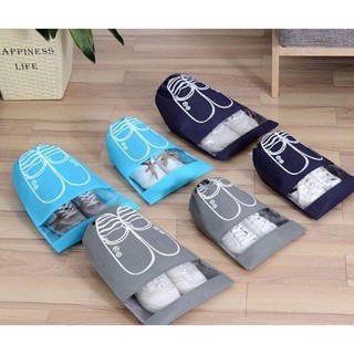 Combo 10 chiếc túi đựng giày dép dây rút tiện lợi size to