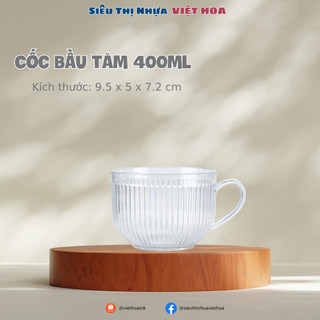 Ca uống nước 400ml, ca uống trà, cà phê chịu nhiệt tốt, ly ăn sữa chua smoothie 6391