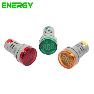 Đèn báo volt, đèn báo pha, đèn báo volt ac 60~500v, đèn báo hiển thị volt phi 22 - thiết bị điện energy