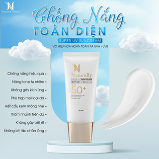 Kem chống nắng phổ rộng nâng tone spf50+ naturally 50ml