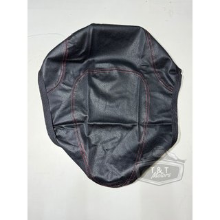 Vỏ yên LX màu đen chỉ đỏ thêu chữ Vespa ; Vỏ yên LX màu vàng thêu chữ Vespa