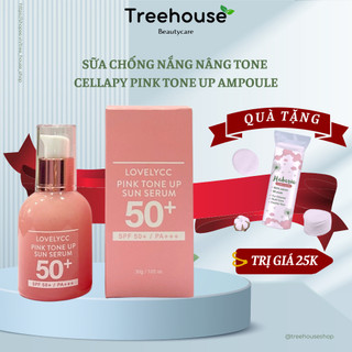 SERUM DƯỠNG TRẮNG HỒNG NÂNG TONE LOVELY CC PINK TONE UP AMPOULE 30ML TREEHOUSE SHOP