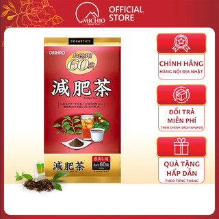Trà giảm mỡ bụng Genpi Orihiro Nhật Bản hỗ trợ giảm béo, mỡ bắp tay và đùi chống oxy hoá gói 60 túi