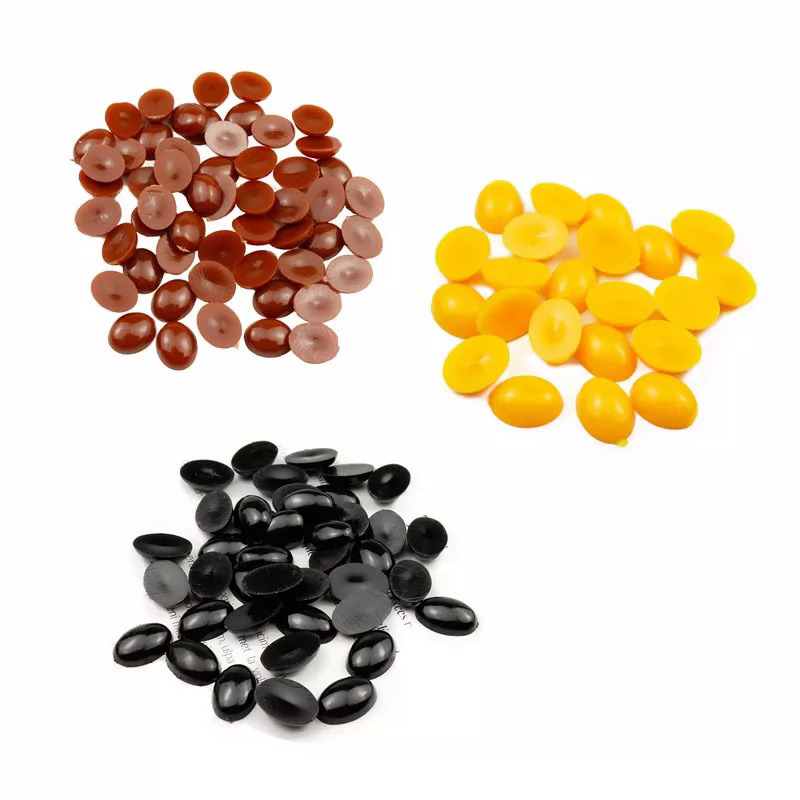 Mắt thú dán oval nhiều size (10 cái)