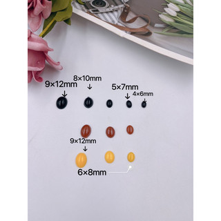Mắt thú dán oval nhiều size (10 cái)