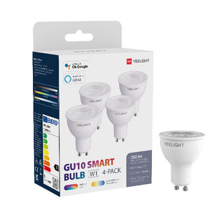 [Set 4 bóng RGB ] Bóng Đèn Led Rọi/ Chiếu điểm Spotlight Thông Minh Yeelight Gu10 W1 - Lắp chao/ray/choá đèn đui cài