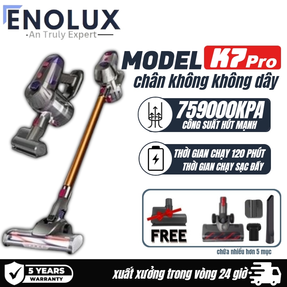 2024 MỚI K7 Pro Máy hút bụi không dây Máy hút bụi miễn phí Máy hút bụi cầm tay không dây