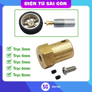 Khớp nối lục giác trục (Khớp bánh xe) từ 3mm, 3.17mm, 4mm, 5mm, 6mm, 8mm