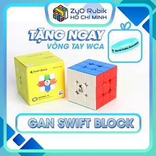 Combo Rubik Kèm Phụ Kiện Gan Swift Block Có Nam Châm Stickerless -Gan 355s -  Zyo Rubik Hồ Chí Minh