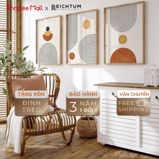 Tranh treo tường canvas cao cấp SET3 của REICHTUM - Phòng khách/ Nhà ngủ/ Decor trang trí/ Chất vải canvas