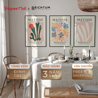 Tranh treo tường canvas cao cấp SET3 của REICHTUM - Phòng khách/ Nhà ngủ/ Decor trang trí/ Chất vải canvas