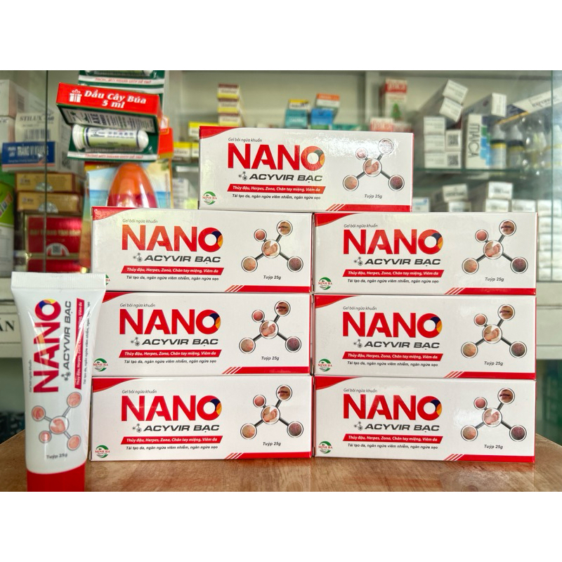 ✅ Gel bôi ngừa khuẩn Nano Acyvir Bạc 25gr Nano Bạc