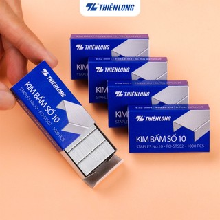 Combo 20 hộp Kim bấm số 10 Flexoffice FO-STS02 làm từ thép cao cấp, độ cứng cao, sáng bóng và không bị gỉ sét