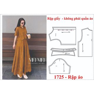 Rập giấy a0 mã 1725 - không phải quần áo