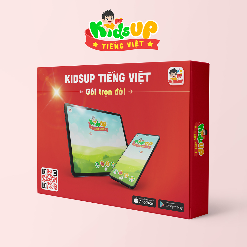 Khóa học Kids Up - KidsUp Tiếng Việt Gói Trọn Đời Tặng Bút Cảm Ứng