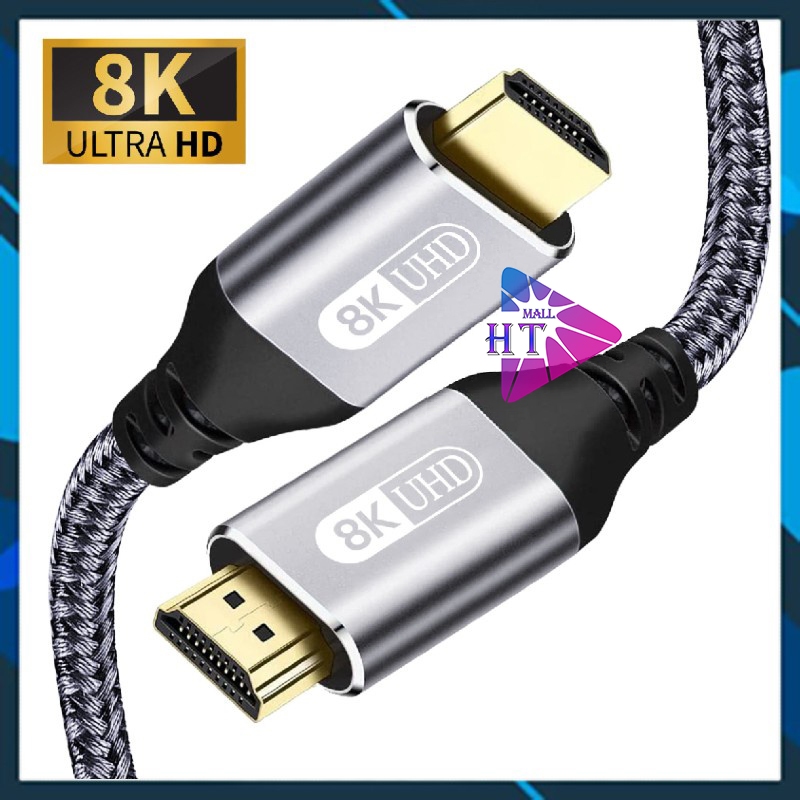 Cáp HDMI Cao Cấp 2.1 Hỗ Trợ 8K 60Hz / 4K 120Hz Ultra HD HDR 48Gbps cho HDTV PS4 Máy chiếu Máy Tính