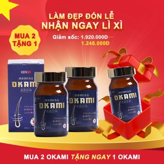 Viên uống hỗ trợ kích mọc tóc hiệu quả, nhanh chống OKAMI Nhật Bản.