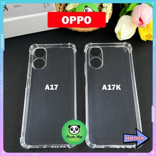 Ốp Oppo A17 / A17K Bảo Vệ Cam, Chống Sốc, Trong Suốt, Silicon