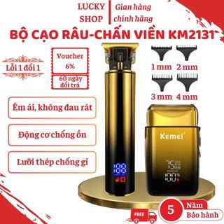 Tông đơ chấn viền và máy cạo râu Kemei 2131, Tông đơ cắt tóc chuyên nghiệp, Tăng đơ