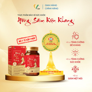  HỒNG SÂM KIỆN KHANG - VCP Pharma -Hỗ trợ tăng cường sức đề kháng, giảm mệt mỏi, tăng cường sức khỏe