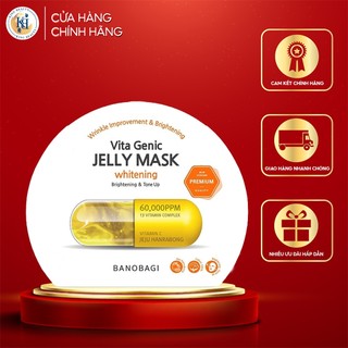 Mặt Nạ Dưỡng Trắng Da BANOBAGI PREMIUM Vita Genic Jelly Mask Whitening 30ml - Vàng (NEW)