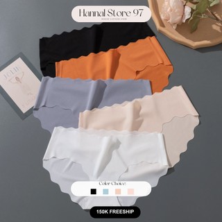 SET 5 Quần Lót Kháng Khuẩn - Quần lót nữ quần su viền lượn sóng chất su lụa mát lạnh co dãn không lộ viền