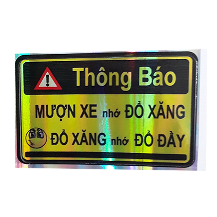 Tem vàng chú ý thuê xe nhớ đổ đầy xang