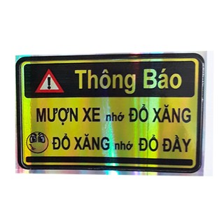 Tem vàng chú ý thuê xe nhớ đổ đầy xang