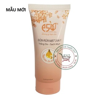 Sữa rửa mặt sáng da, sạch mụn 3in1 e5 100ml