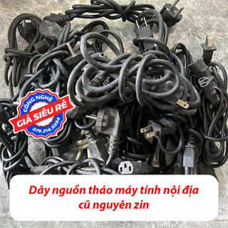 Dây nguồn dùng cho PC , màn hình LCD , máy in, sạc laptop hàng cũ tháo máy