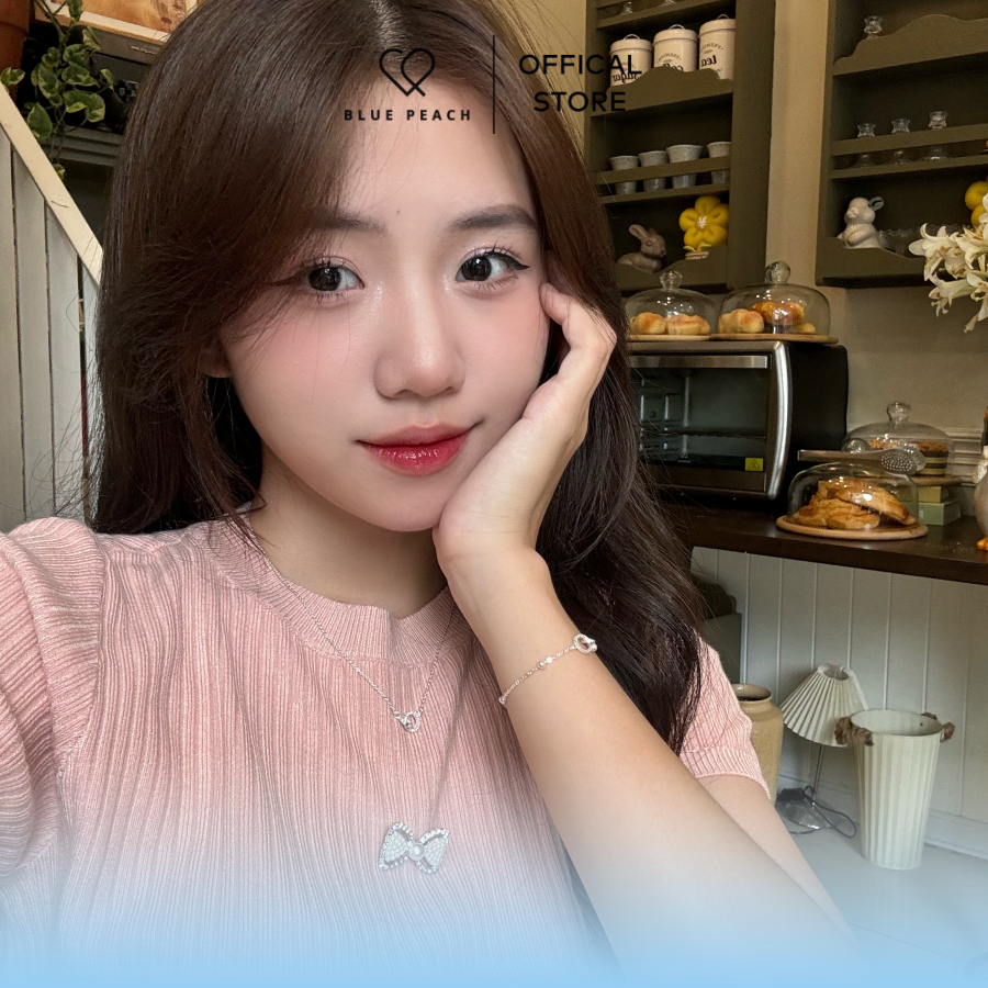 Lắc Tay Bạc 925 Blue Peach Circle Lồng VN V2 LT620 | BigBuy360 - bigbuy360.vn