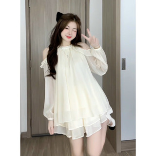 Set bộ đũi tơ 2tầng cổ yếm, set đũi tơ hàn quốc phom rộng