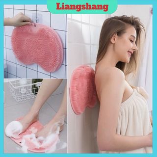 Tấm chà lưng silicon dán tường - cọ chân tạo bọt silicon massage ..