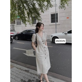 Váy Linen 2 Màu 2605VN