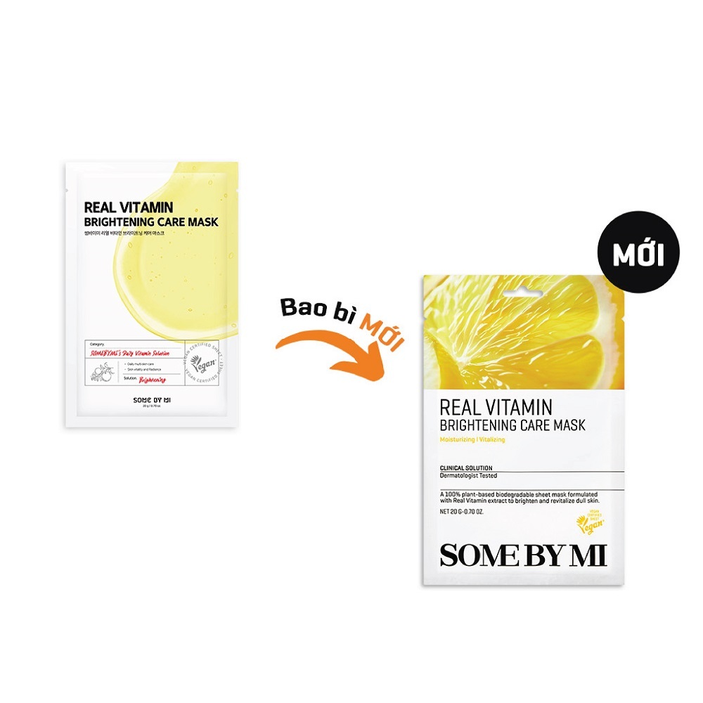 Mặt Nạ Giấy Some By Mi Chiết Xuất Vitamin C Brightening Care Mask 20g