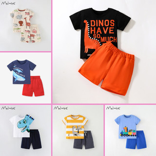 BST bộ thun hè Cotton hoạ tiết phong cách cho bé trai -TOPZKIDS