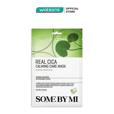 [Mã FMCGWA101 giảm 8% đơn 250K] Mặt Nạ Giấy Some By Mi Chiết Xuất Rau Má Real Cica Calming Care Mask 20g