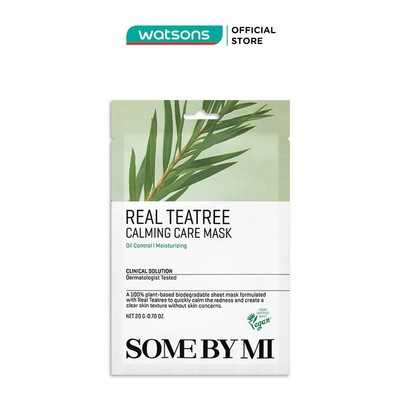 [Mã FMCGWA101 giảm 8% đơn 250K] Mặt Nạ Giấy Some By Mi Chiết Xuất Tràm Trà Real Teatree Calming Care Mask 20g