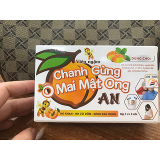 Chanh gừng ô mai mật ong an hộp  24 viên