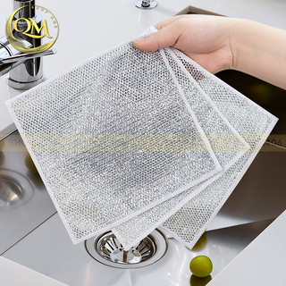 Giẻ lau bếp dây kim loại, giẻ rửa chén lau bồn rửa bát đa năng, giẻ cọ xoong nồi nhà bếp không gỉ