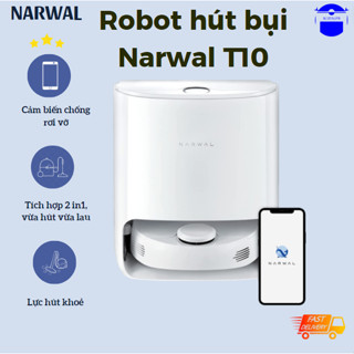 Robot hút bụi lau nhà Narwal T10 Bản Quốc Tế, tự động giặt giẻ