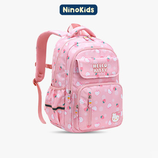 Balo học sinh, siêu nhẹ, họa tiết Hello Kitty xinh xắn cho bé gái từ lớp 1 đến lớp 6 BLG5 NinoKids