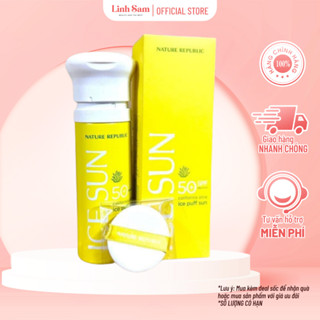 Kem Chống Nắng Dạng Xịt Ice Sun Nature Republic California Aloe Ice Puff Sun SPF50+ PA++++ 100ml