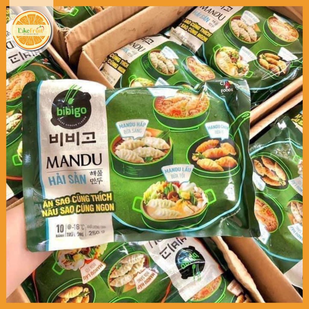 BÁNH MANDU BIBIGO (Nhân Hải sản/ Nhân thịt)